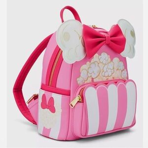 Pink Minnie Backpack with Popcorn Ears and Bow